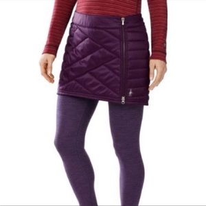 Smartwool Corbet 120 Puffer Quilted Zip up Skirt Purple